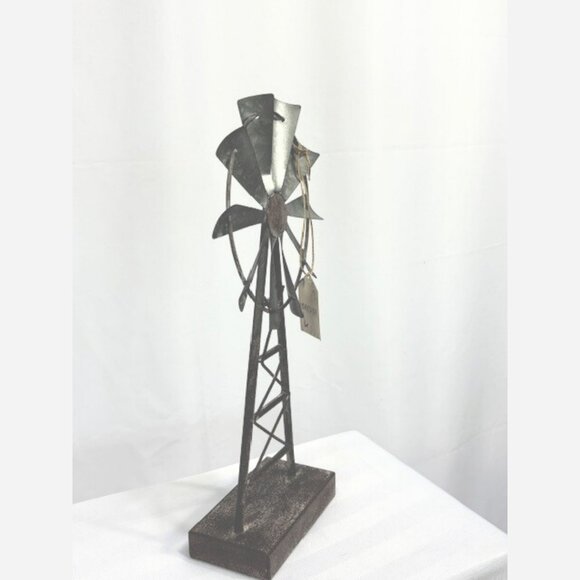 Rustic Decorative Windmill – Farmhouse Industrial Accent - Picture 6 of 8
